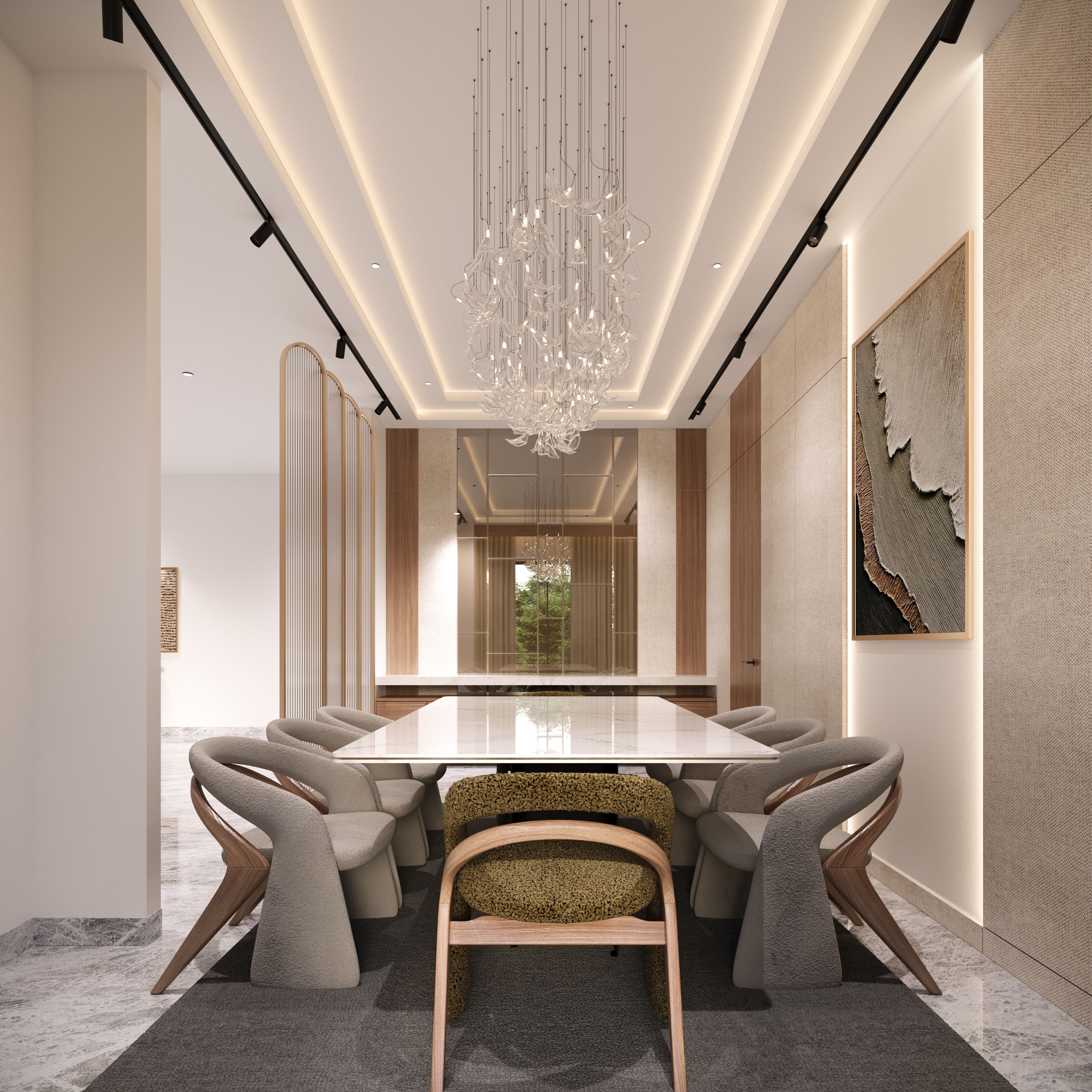 Highgate Residences Dining Area – Srinagar Colony, Chennai
